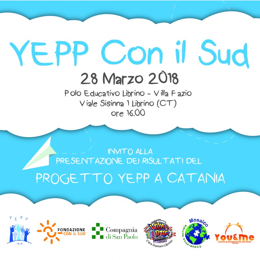 Il progetto “Yepp a Catania” si racconta: appuntamento al Polo Educativo Villa Fazio